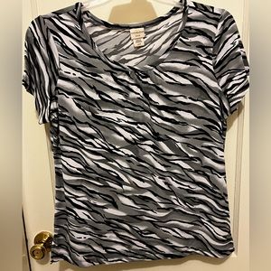 Covington animal print dress blouse